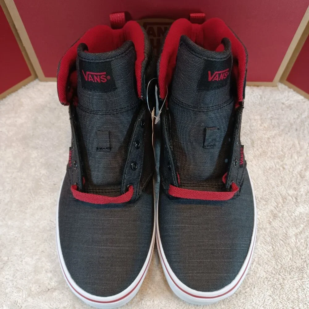 Vans Men's 5.5/Women's 7 (Youth 5.5) Atwood High Top Black Chili Pepper Red